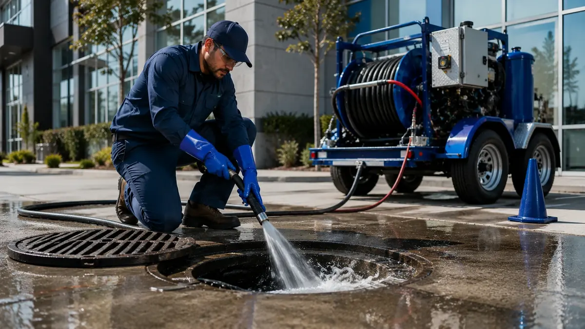 Commercial Hydro Jet Drain Cleaning in Greenfield
