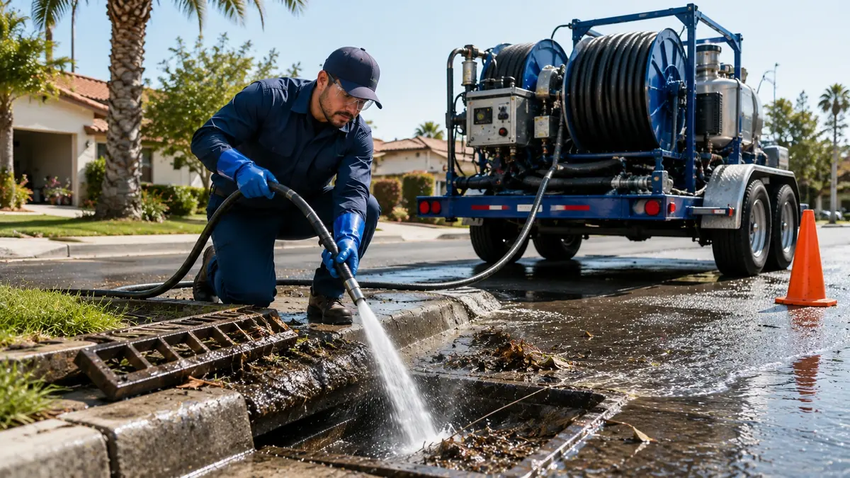 Storm Drain Hydro Jet Cleaning in Greenfield